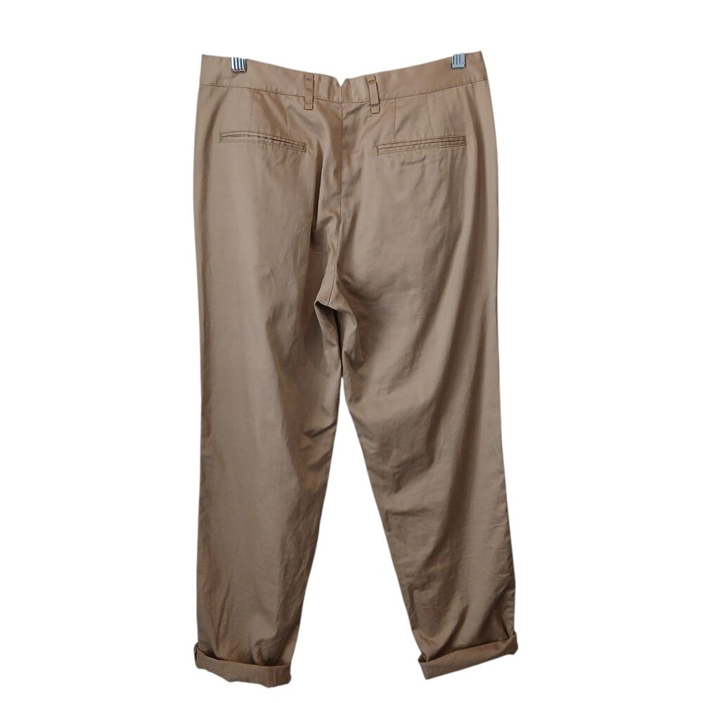 Ralph Lauren Size 4 Lightweight Beige Tan Khaki Chino Pants Pleated Button Fly - Picture 4 of 10